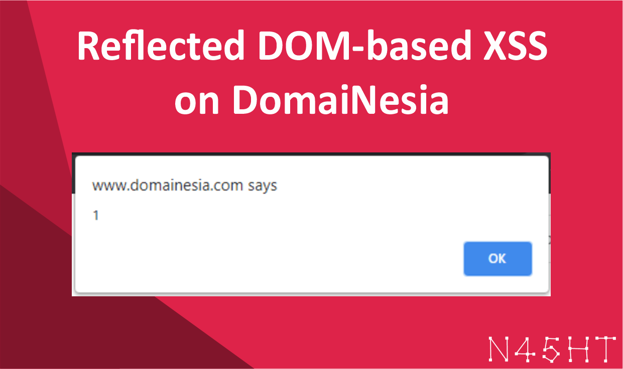 Reflected DOM-based XSS on DomaiNesia