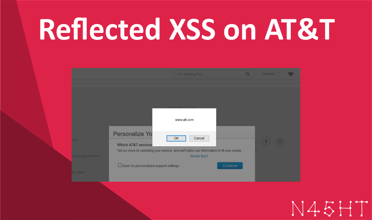 Reflected XSS on AT&T