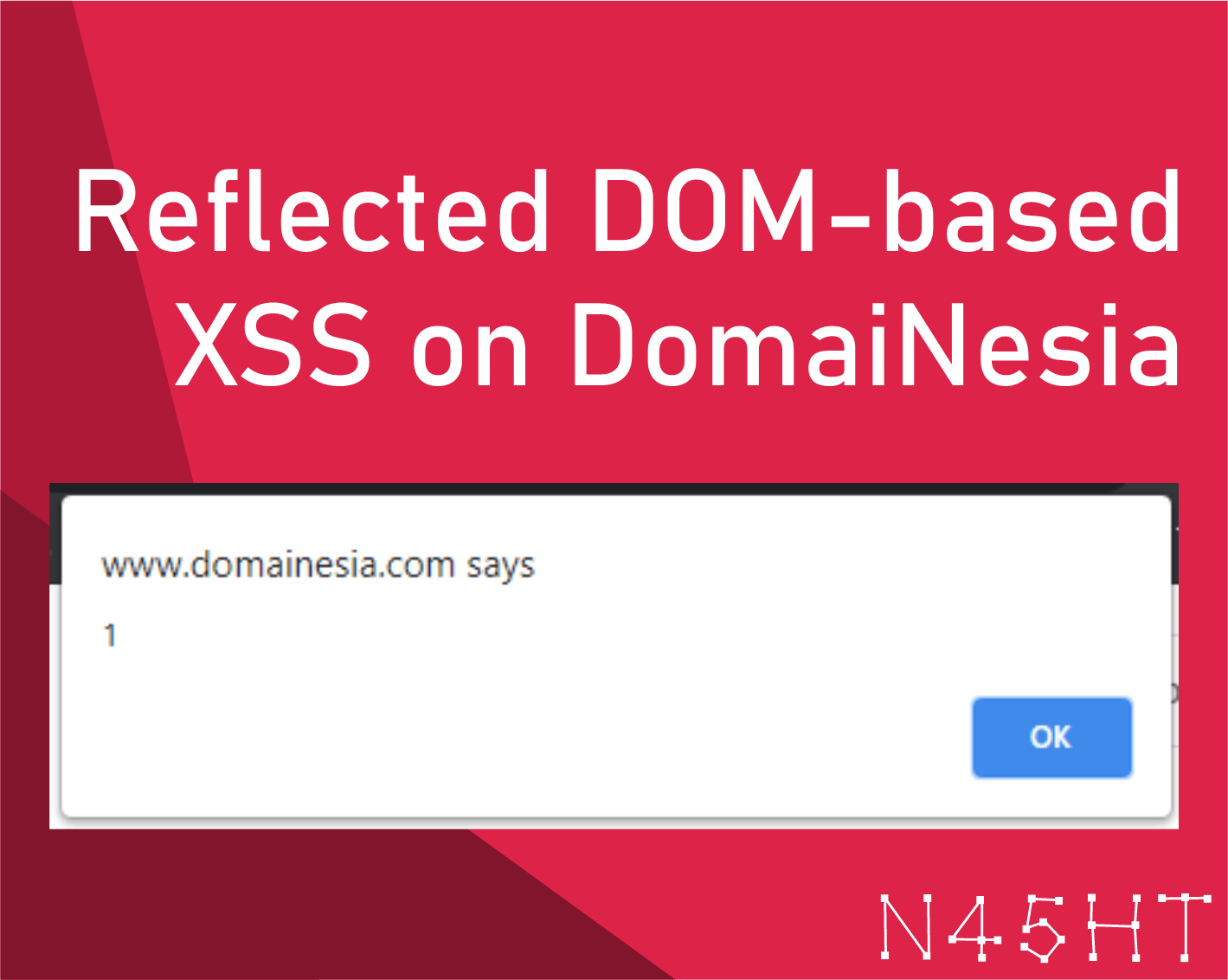 Reflected DOM-based XSS on DomaiNesia