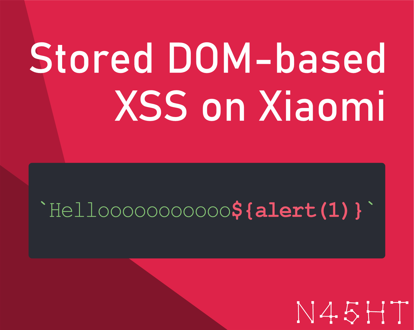 Stored DOM-based XSS on Xiaomi